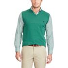 Men's Chaps Classic-fit Fine-gauge Sweater Vest, Size: Medium, Green
