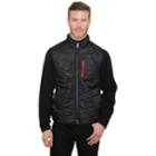 Men's Mountain And Isles Camo Mixed Media Hybrid Fleece Jacket, Size: Xxl, Black