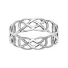 Primrose Sterling Silver Celtic Knot Ring, Women's, Size: 10, Grey