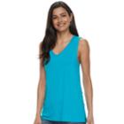 Women's Apt. 9&reg; Lace-up Tank, Size: Xl, Med Blue