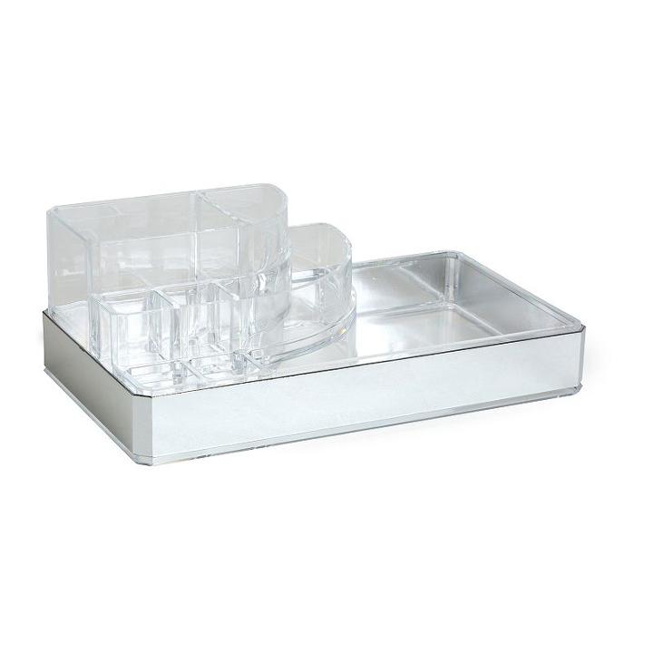 Simplify 8-compartment Cosmetic & Jewelry Holder, Grey