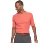 Men's Croft & Barrow&reg; Classic-fit Solid Performance Crewneck Tee, Size: Large, Med Orange