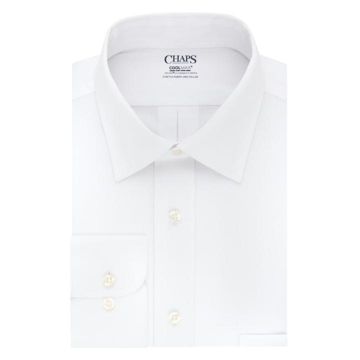 Men's Chaps Cool Max Regular-fit Dress Shirt, Size: 15.5-34/35, White