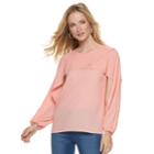 Women's Juicy Couture Layered Crepe Top, Size: Xxl, Light Pink