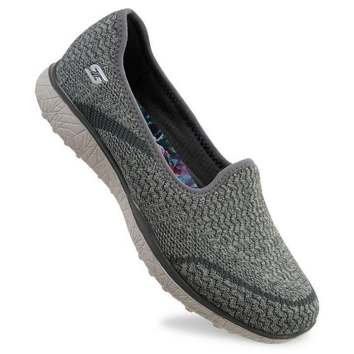 Skechers Microburst All-mine Women's Walking Shoes, Size: 7, Med Grey