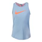 Girls 4-6x Nike Swoosh Dri-fit Graphic Tank Top, Size: 6, Light Blue