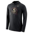 Men's Nike Florida State Seminoles Dri-fit Hooded Tee, Size: Xl, Black