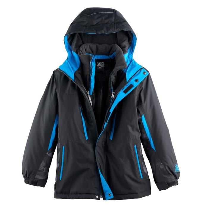 Boys 8-20 Zeroxposur Ranger Systems Jacket, Size: Large, Black