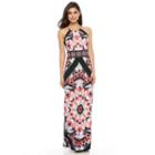 Petite Suite 7 Kaleidoscope Halter Maxi Dress, Women's, Size: 12 Petite, Ovrfl Oth