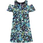 Girls 7-16 Speechless Cold Shoulder Popover Floral Dress With Necklace, Girl's, Size: 10, Brown Over