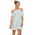 Juniors' As U Wish Ruffle Cold Shoulder Dress, Teens, Size: Small, Dark Green