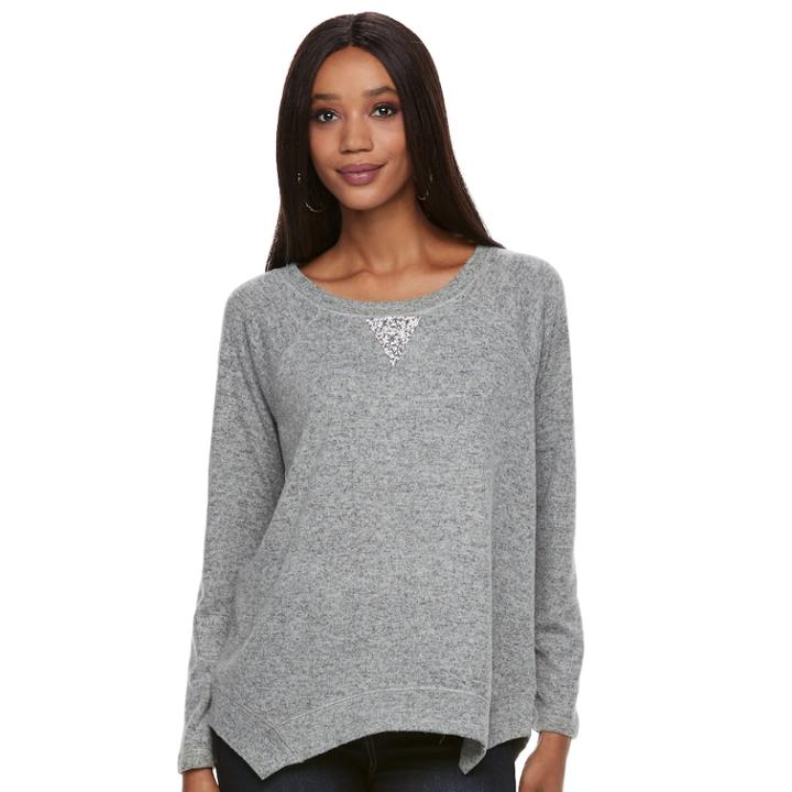 Women's Juicy Couture Embellished Sweatshirt, Size: Xs, Brt Blue