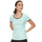 Women's Fila Sport&reg; Cross Back Short Sleeve Tee, Size: Medium, Light Blue