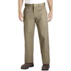 Men's Dickies Relaxed Straight Fit Twill Work Pants, Size: 36x32, Beig/green (beig/khaki)