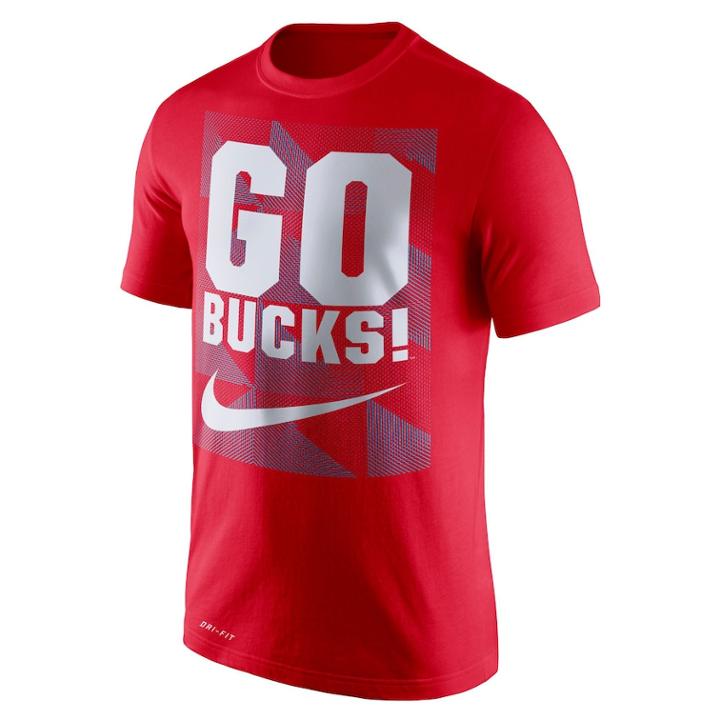 Men's Nike Ohio State Buckeyes Legend Franchise Tee, Size: Xl, Red