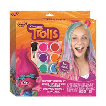 Dreamworks Trolls Temporary Hair Color Kit By Fashion Angels, Multicolor