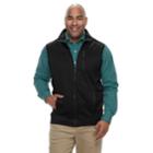 Big & Tall Izod Spectator Sportflex Classic-fit Stretch Fleece Vest, Men's, Size: Xxl Tall, Black