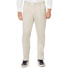 Men's Savane Ultimate Straight-fit Performance Pleated Chino Pants, Size: 32x30, White Oth