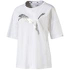Women's Puma Summer Metallic Graphic Tee, Size: Large, White