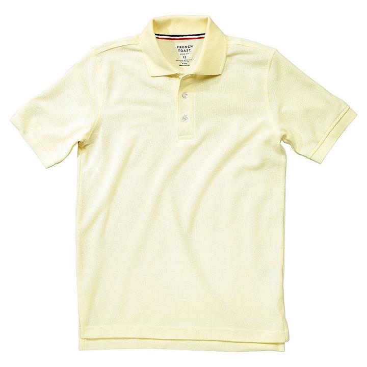 Husky Boys 4-20 French Toast School Uniform Short-sleeve Pique Polo, Boy's, Size: 18-20husky, Yellow