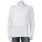 Men's Croft & Barrow&reg; Easy-care Pique Pocket Polo, Size: Large, White