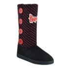 Women's Nebraska Cornhuskers Button Boots, Size: Medium, Black