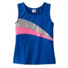 Girls 4-14 Jacques Moret Hologram Metallic Tank Top, Size: Large, Blue Other