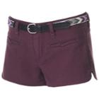 Juniors' Unionbay Layla Solid Shortie Shorts, Girl's, Size: 11, Purple Oth
