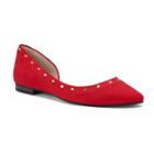 Jennifer Lopez Cinnabar Women's D'orsay Flats, Size: 6.5, Dark Red