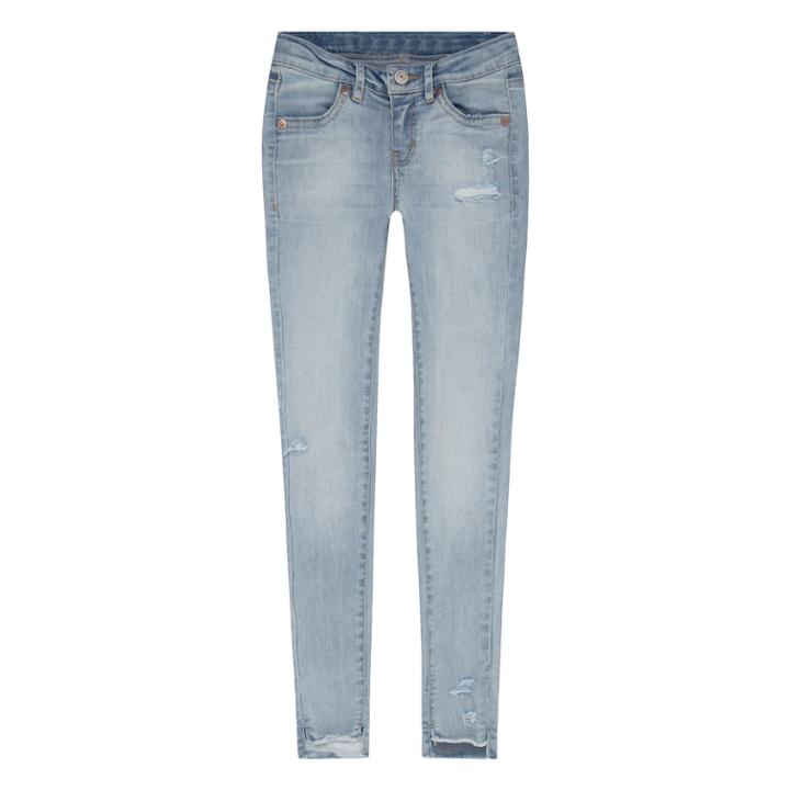 Girls 7-16 Levi's 710 High-low Hem Super Skinny Jeans, Size: 7, Light Blue