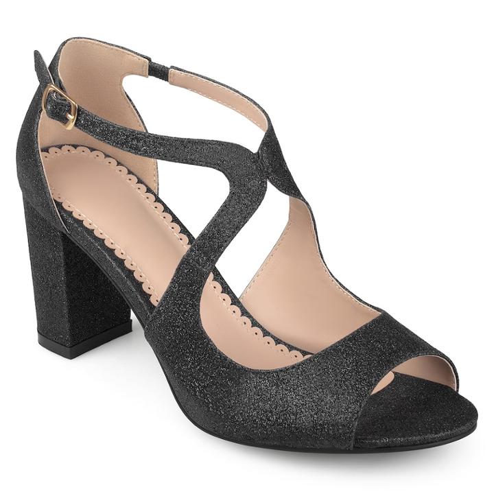 Journee Collection Aalie Women's High Heel Sandals, Size: Medium (12), Black