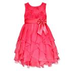 Girls 7-16 American Princess Corkscrew Ruffle Dress, Girl's, Size: 16, Brt Pink