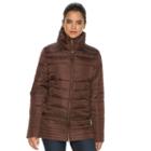 Women's Hemisphere Quilted Down Jacket, Size: Large, Dark Brown