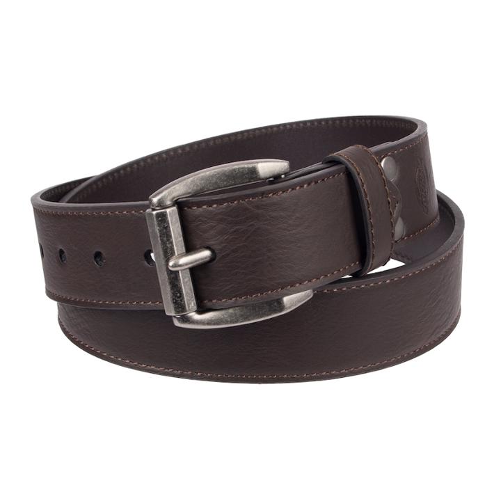 Men's Dickies Bonded-leather Casual Belt, Size: Medium, Brown