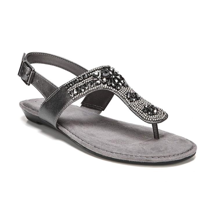 Lifestride Salma Women's Sandals, Size: 7 Wide, Grey