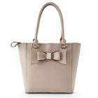 Apt. 9&reg; Brooklyn Bow Tote, Women's, Light Grey