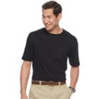 Men's Croft & Barrow&reg; Interlock Pocket Performance Tee, Size: Small, Black