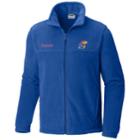Men's Columbia Kansas Jayhawks Flanker Ii Fleece Jacket, Size: Xxl, Brt Blue