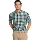 Big & Tall Arrow Plaid Button-down Shirt, Men's, Size: Xxl Tall, Green Oth