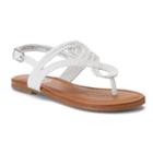 So&reg; Breeze Girls' Slingback Sandals, Size: 2, White