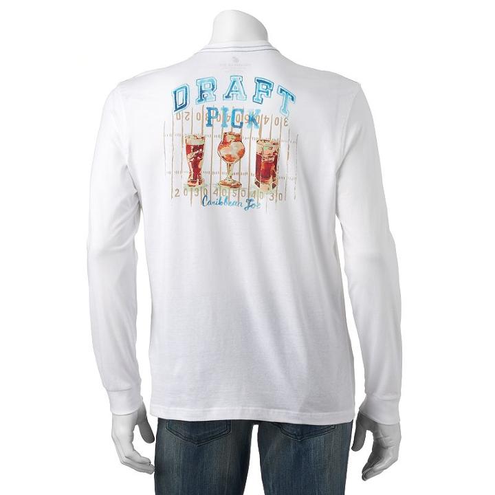 Men's Caribbean Joe Draft Pick Tee, Size: Xl, White