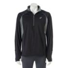 Men's Asics Jersey Quarter-zip Jacket, Size: Medium, Black