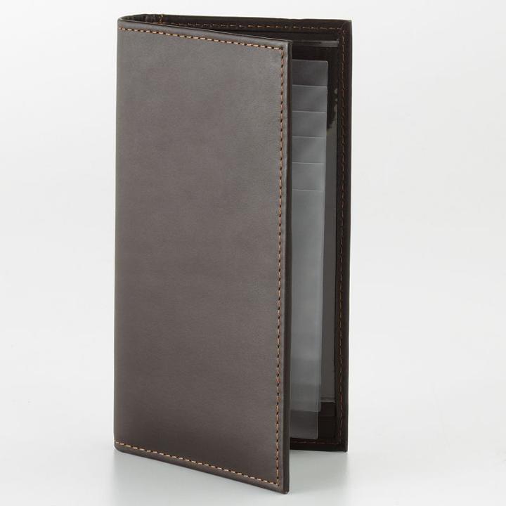Dopp Leather Checkbook Wallet, Men's, Brown