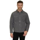 Men's Mountain And Isles Melange Puffer Shirt Jacket, Size: Xl, Dark Grey
