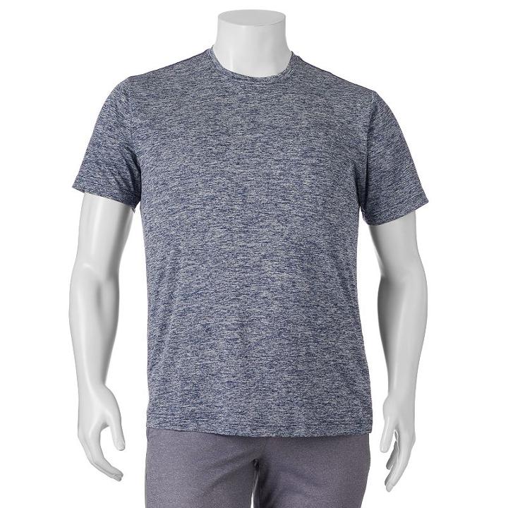 Big & Tall Classic-fit Crewneck Tee, Men's, Size: L Tall, Blue Other