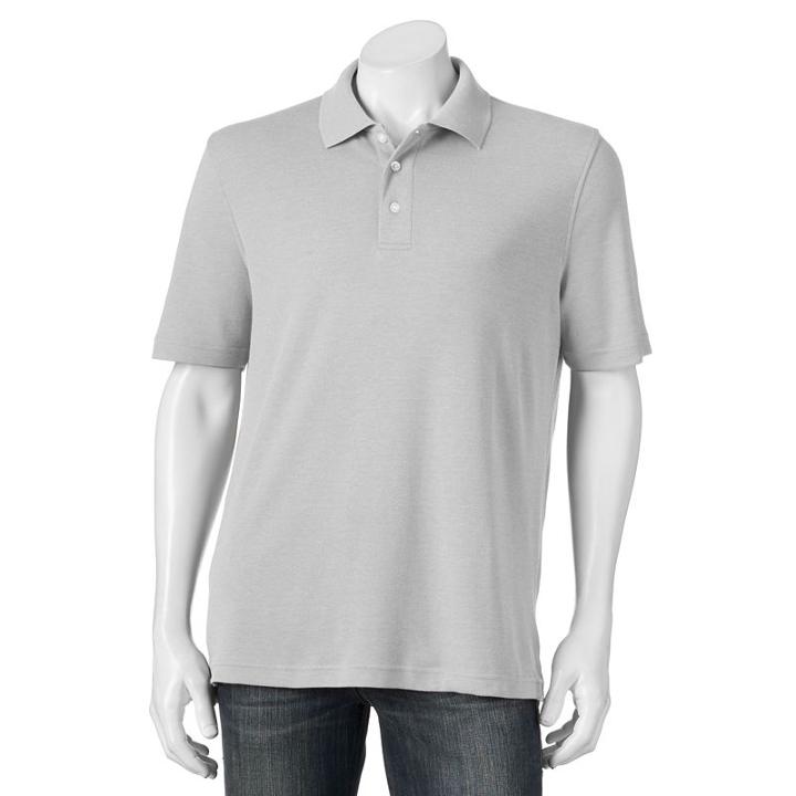 Men's Croft & Barrow&reg; Signature Polo, Size: Xxl, Grey