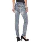 Women's Apt. 9&reg; Embellished Straight-leg Midrise Jeans, Size: 12, Blue