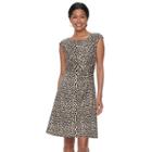 Women's Dana Buchman Twist-front Dress, Size: Xl, Beig/green (beig/khaki)