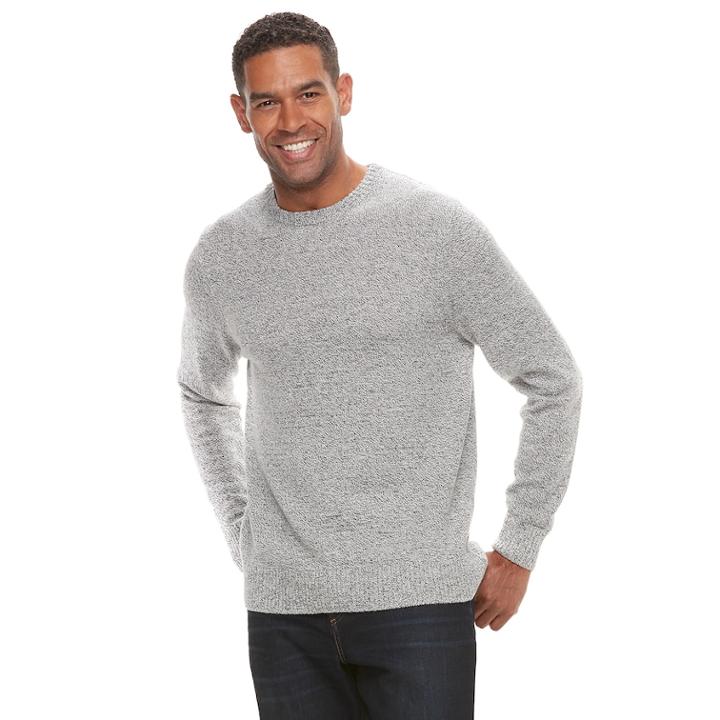 Men's Croft & Barrow&reg; Crew Sweater, Size: Xxl, White