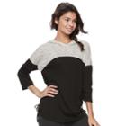 Juniors' So&reg; Perfectly Soft Lace-up Side Hoodie, Teens, Size: Small, Black